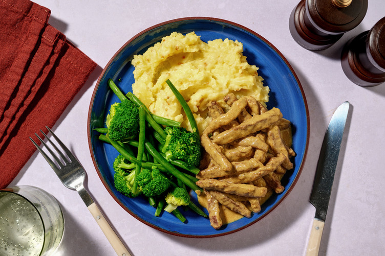 Fragrant Beef Rump Stroganoff & Mustard Seed Mash