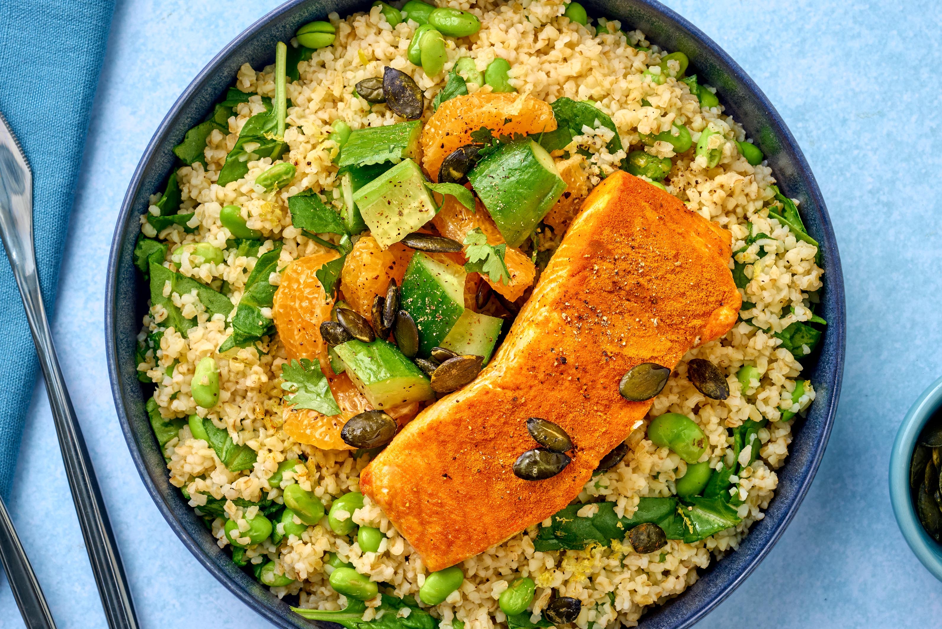 Nutritionist's Pick: Citrus Salmon and Edamame Bowls 