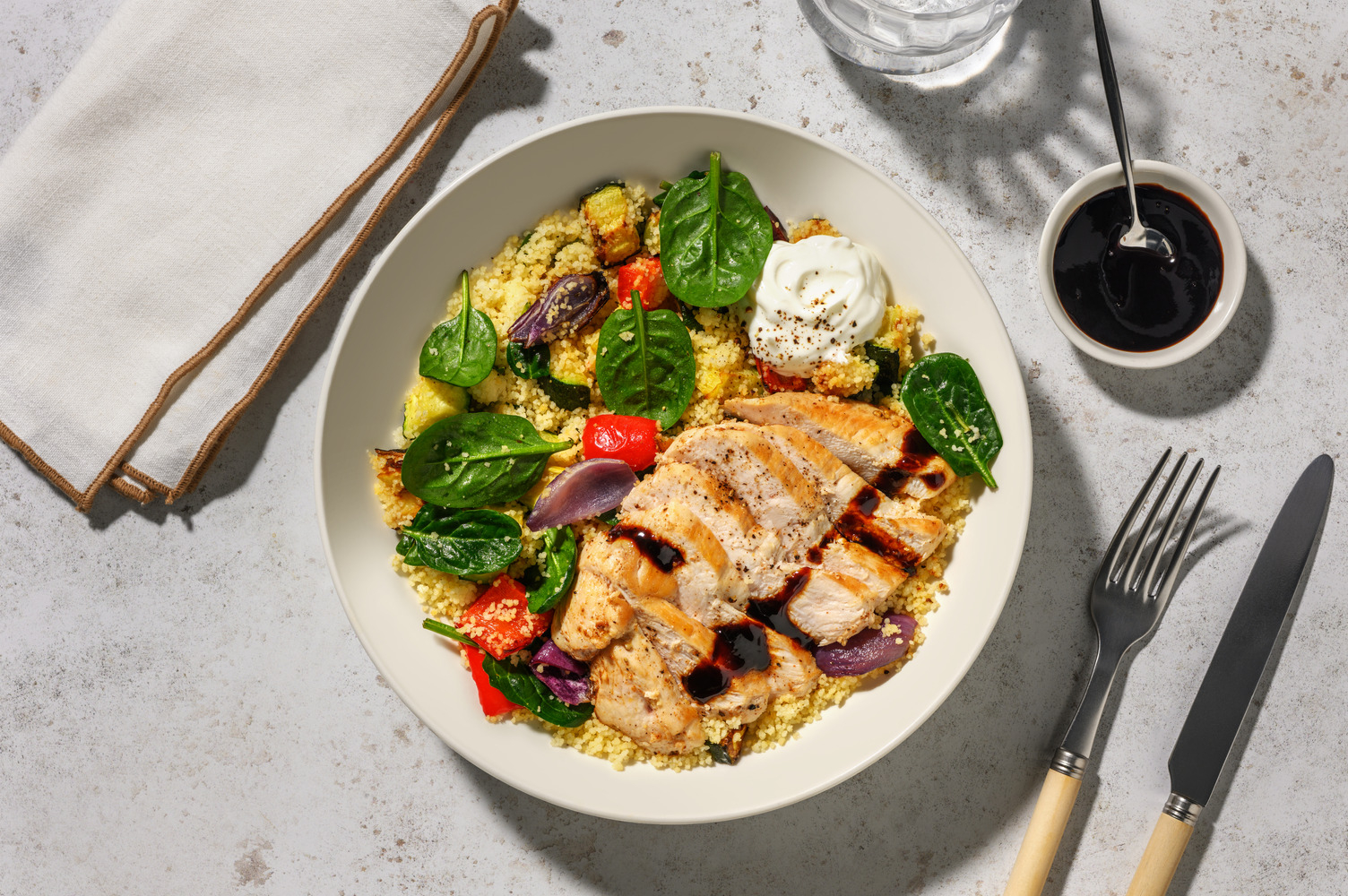 Krydret kylling- og couscousbowl