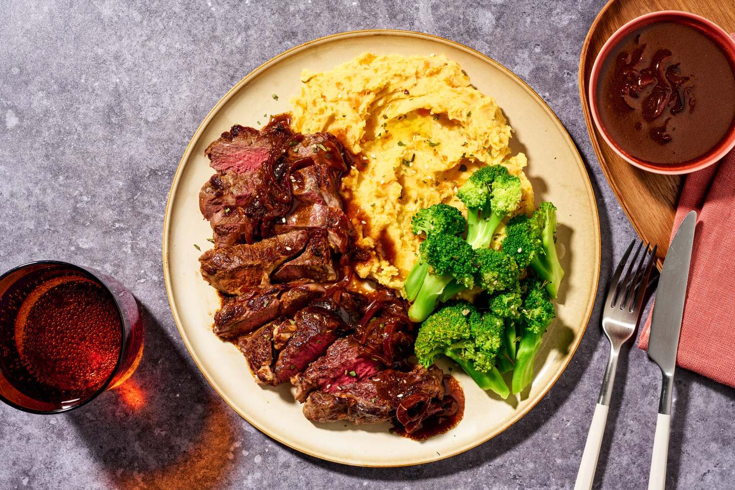 Filet mignon met wortelpuree