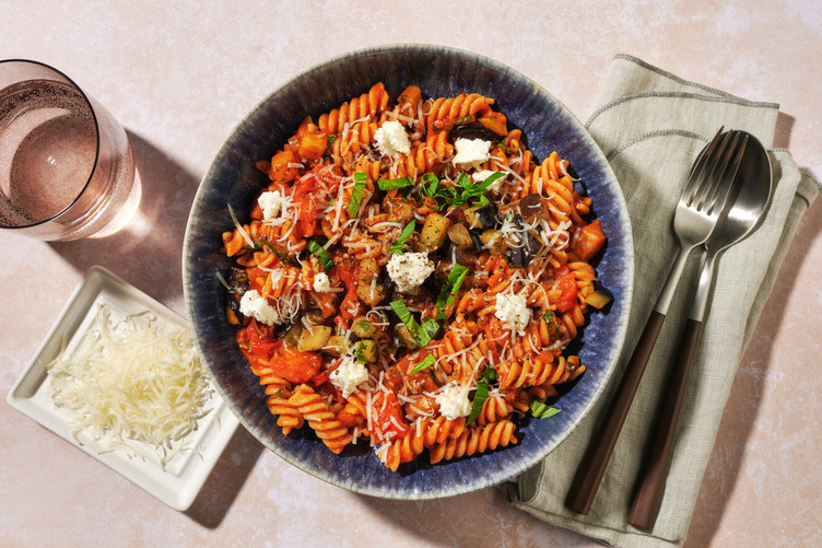 Fusilli complets alla Norma & Parmigiano Reggiano