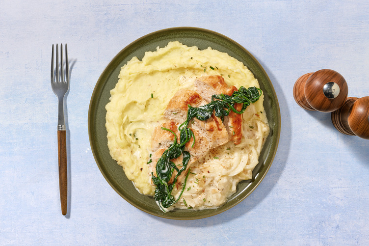 Filet de poulet & purée de pommes de terre