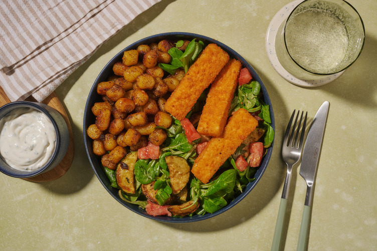 Veggie vissticks met ravigotesaus