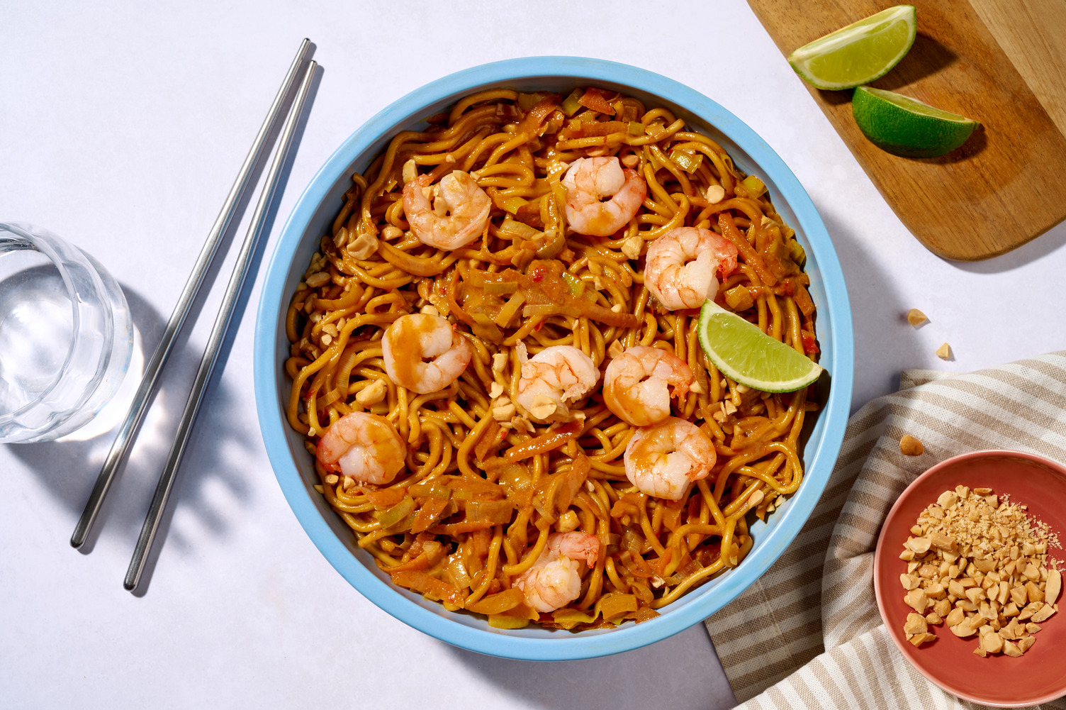 Nouilles aux œufs aux crevettes façon laska