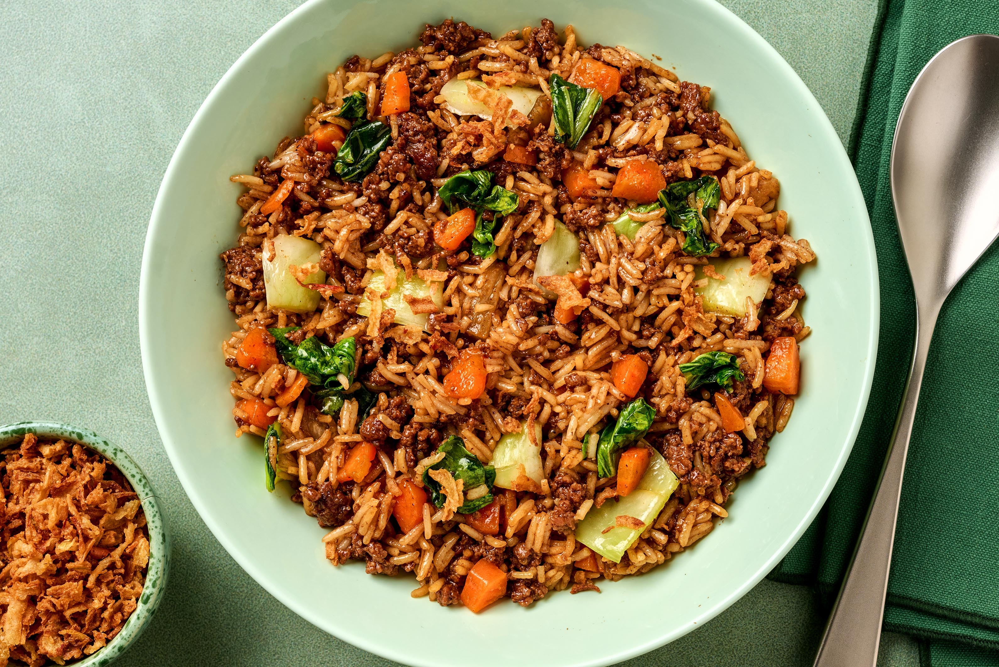 Riz frit à la dinde thaï et aux ananas
