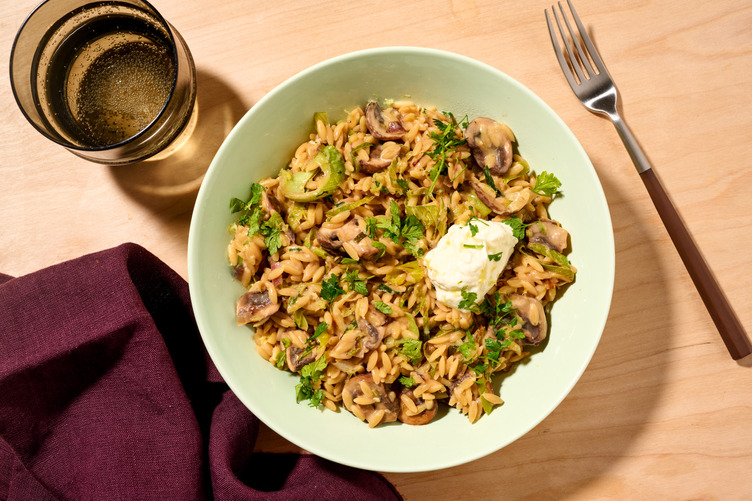 Romige citroen-orzotto