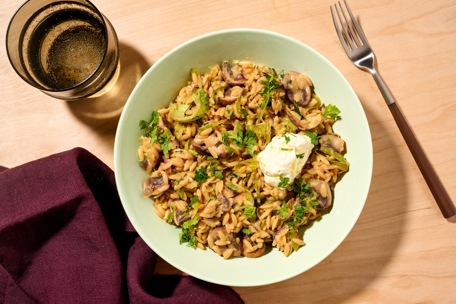 Romige citroen-orzotto