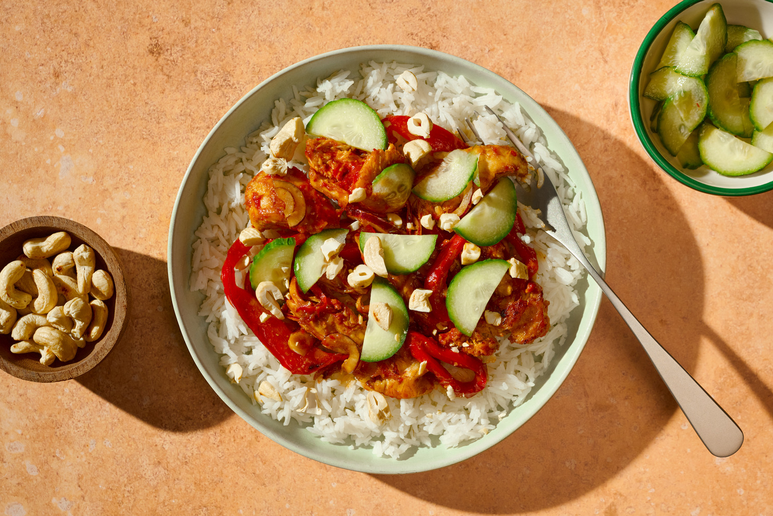 Veggie kipbowl à la Kung Pao