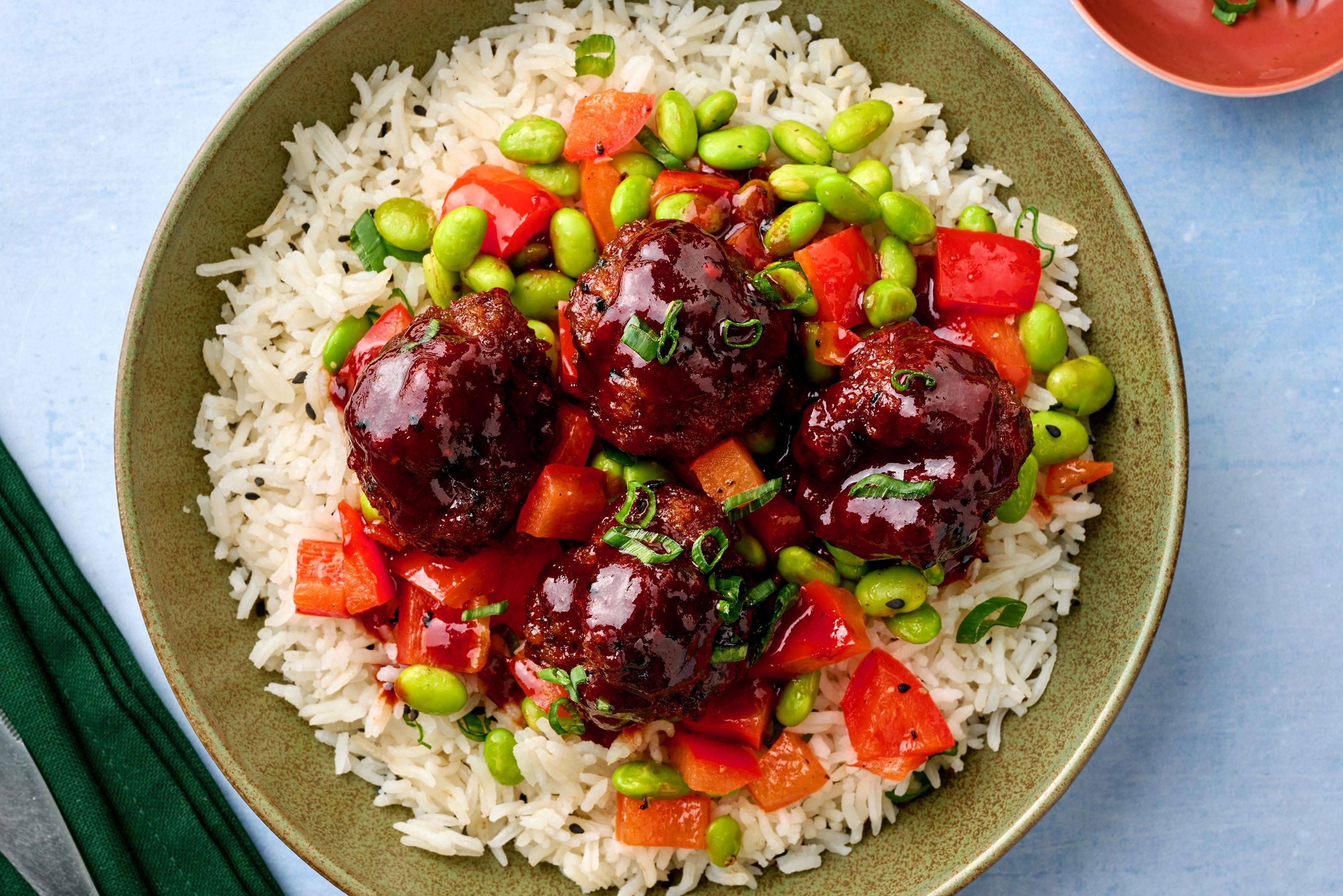 Gochujang Glazed Beef Meatballs