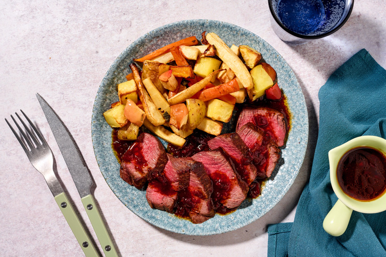 Filet mignon met geroosterde aardappelen