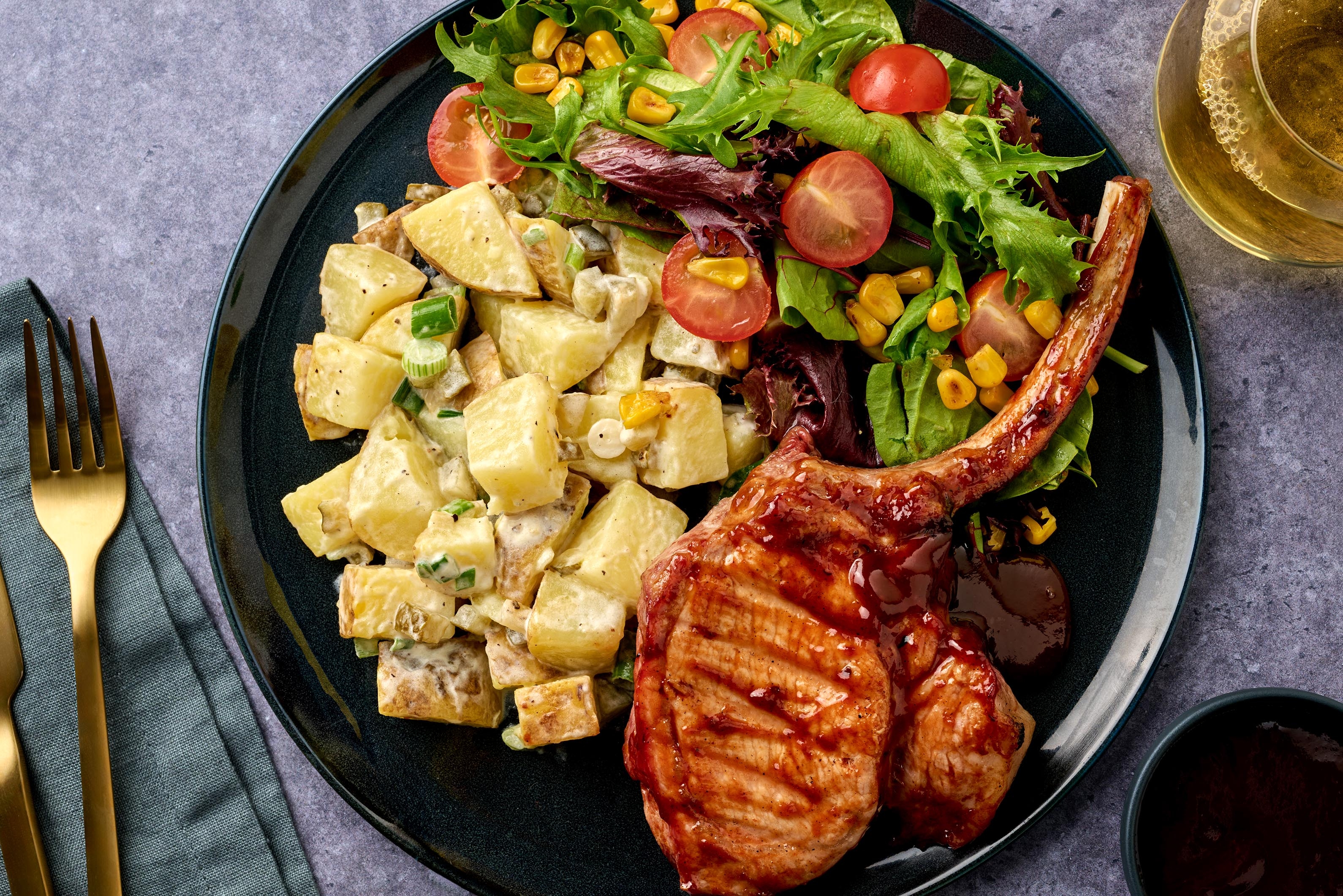 Grilled BBQ-Chipotle Pork Chops