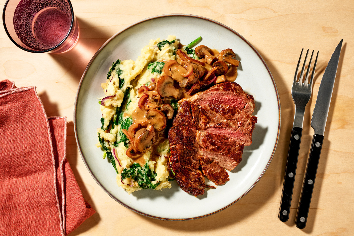 Filet mignon met knolselderijstamppot