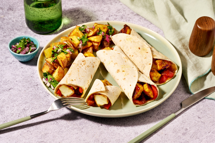 Paneer Palak Kathi Rolls