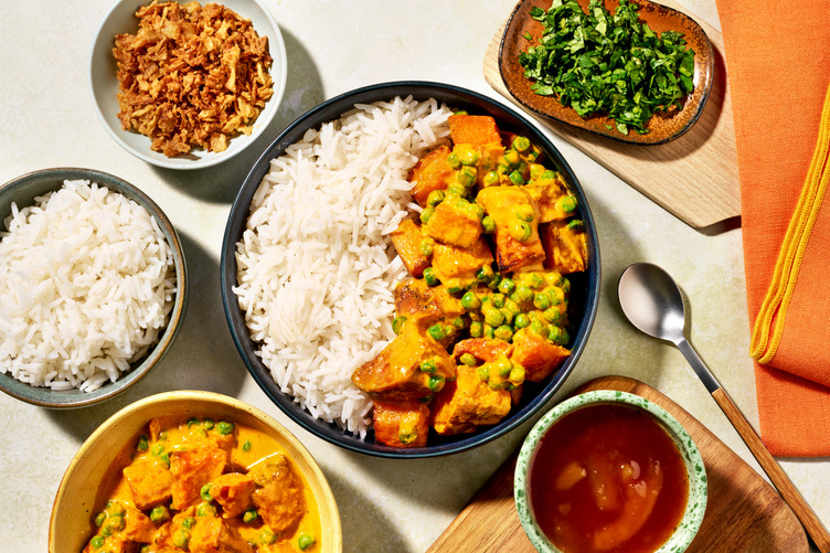 Easy Veggie Korma with Diced Chicken