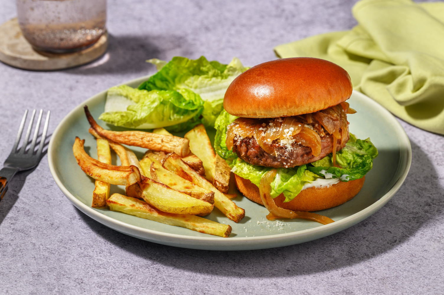 Saftig vegetarisk burgare