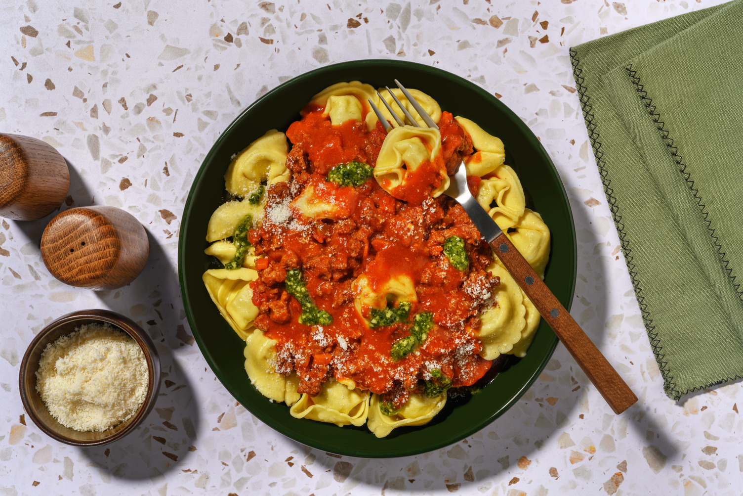 Tortelloni bolognese met Parmigiano Reggiano