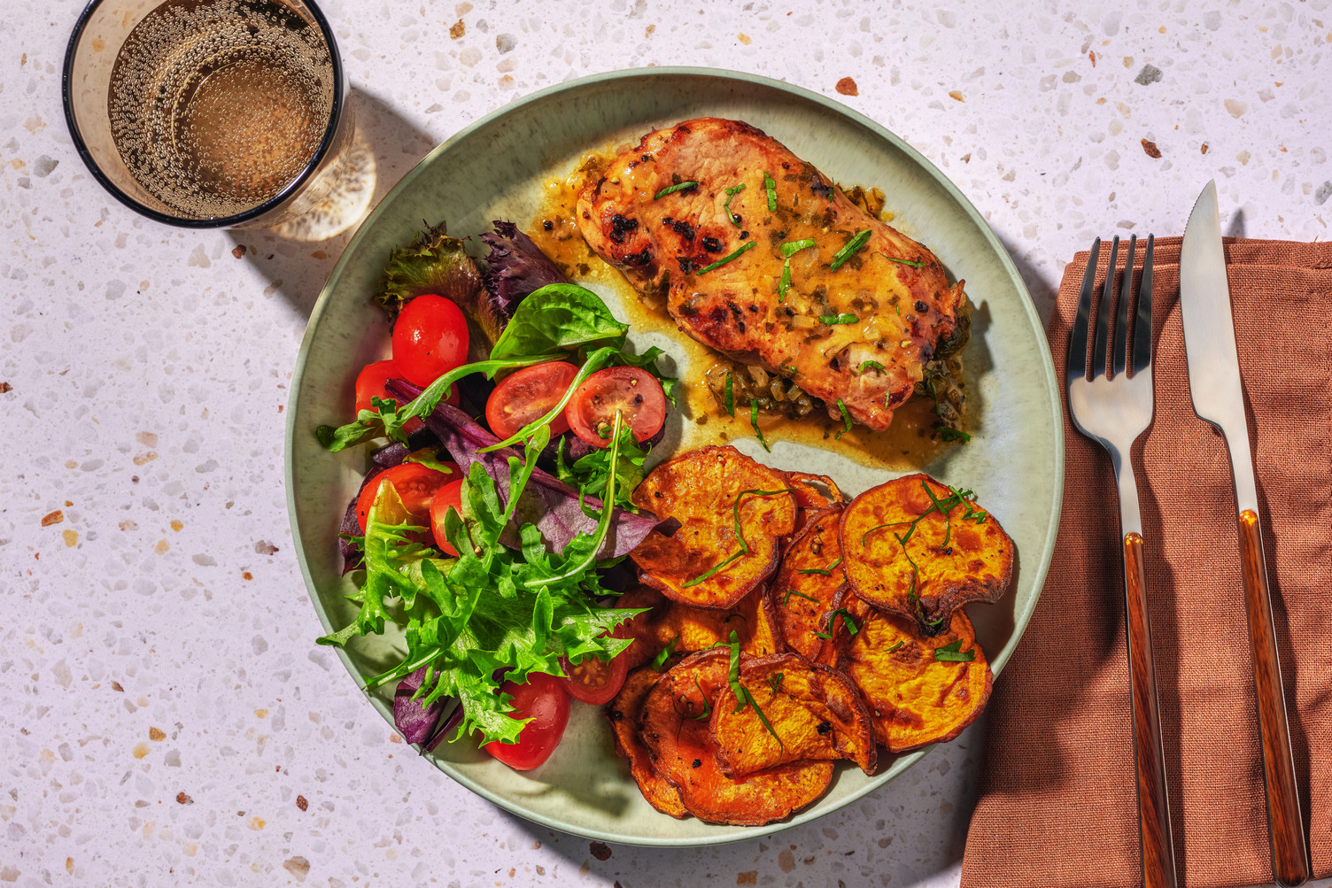 Poc Chuc Inspired Citrus Marinated Pork Steaks