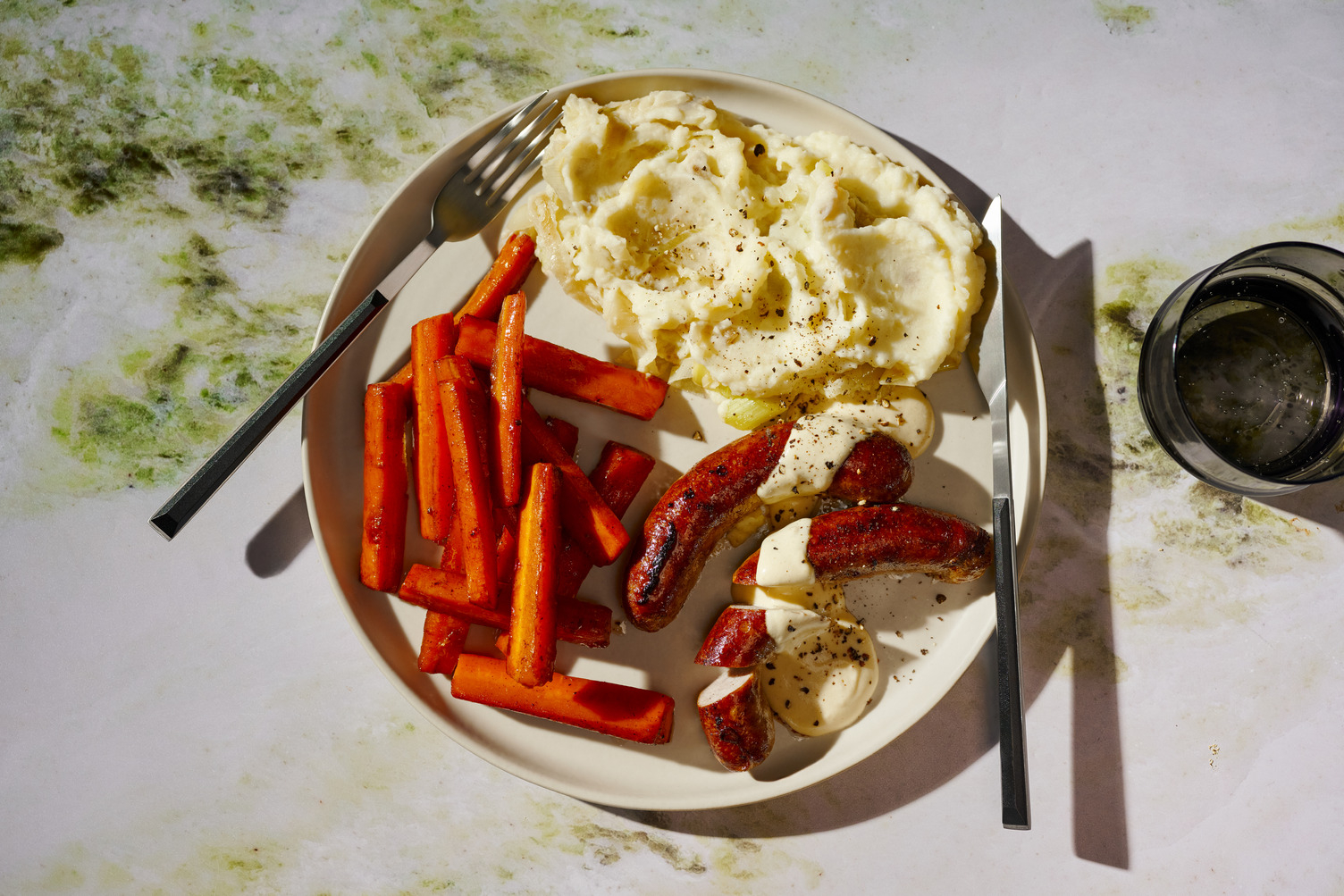 Chicken and Belgian Style Stoemp aux Poireaux