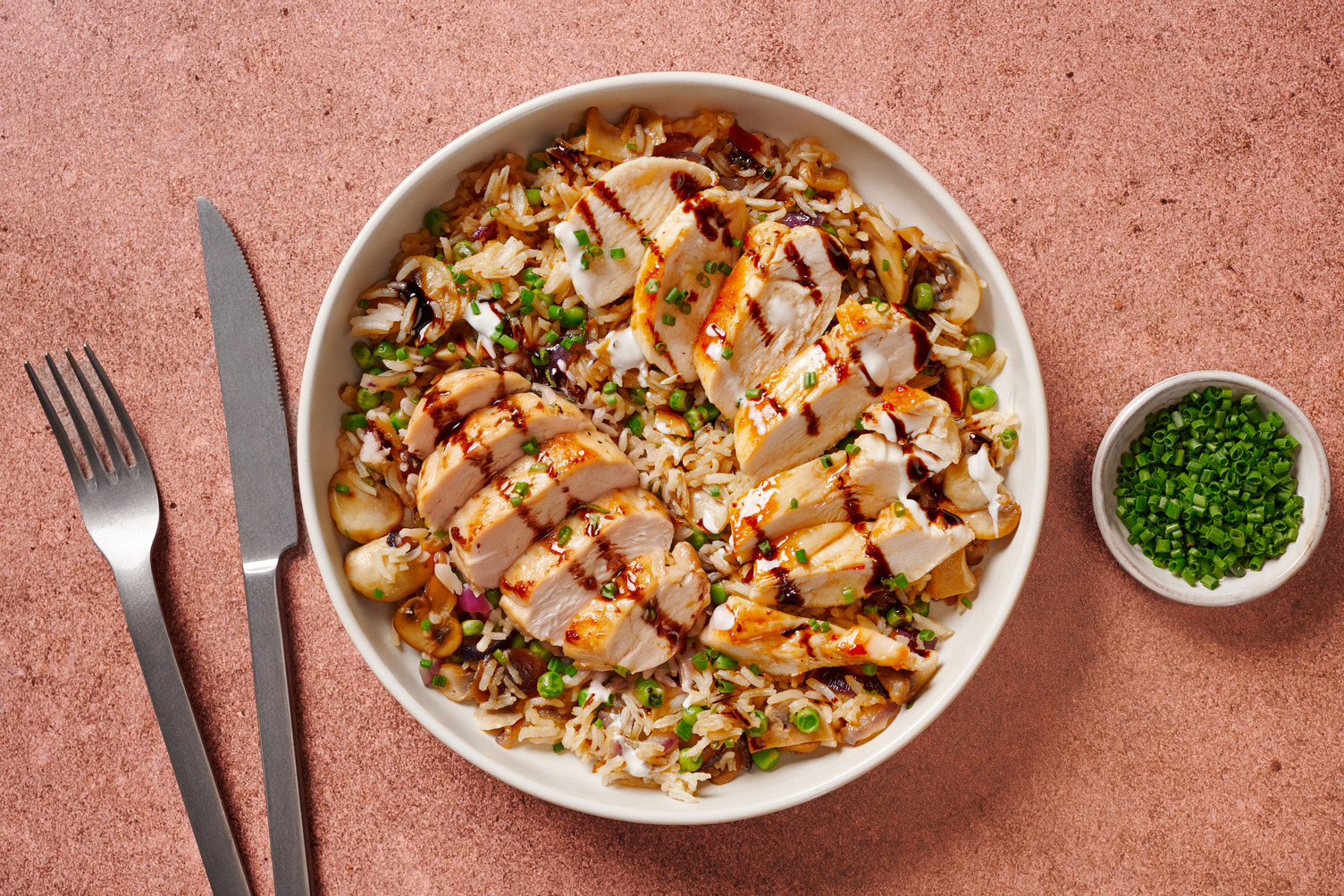 Double Chicken Breast and Caramelised Onion Rice