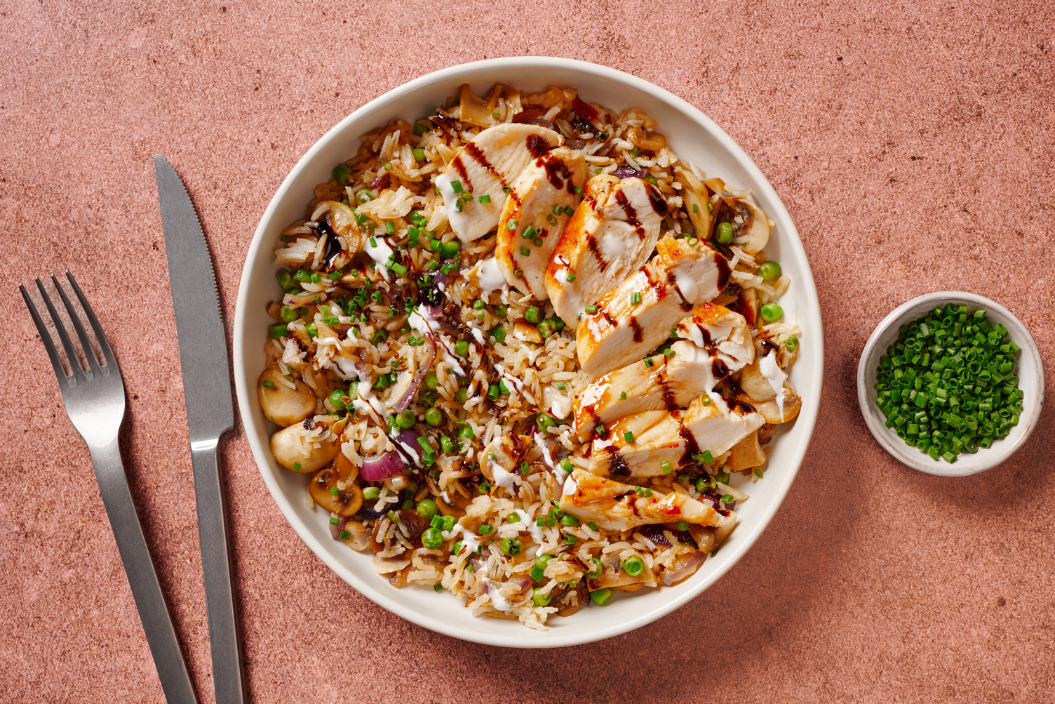 Double Chicken Breast and Caramelised Onion Rice