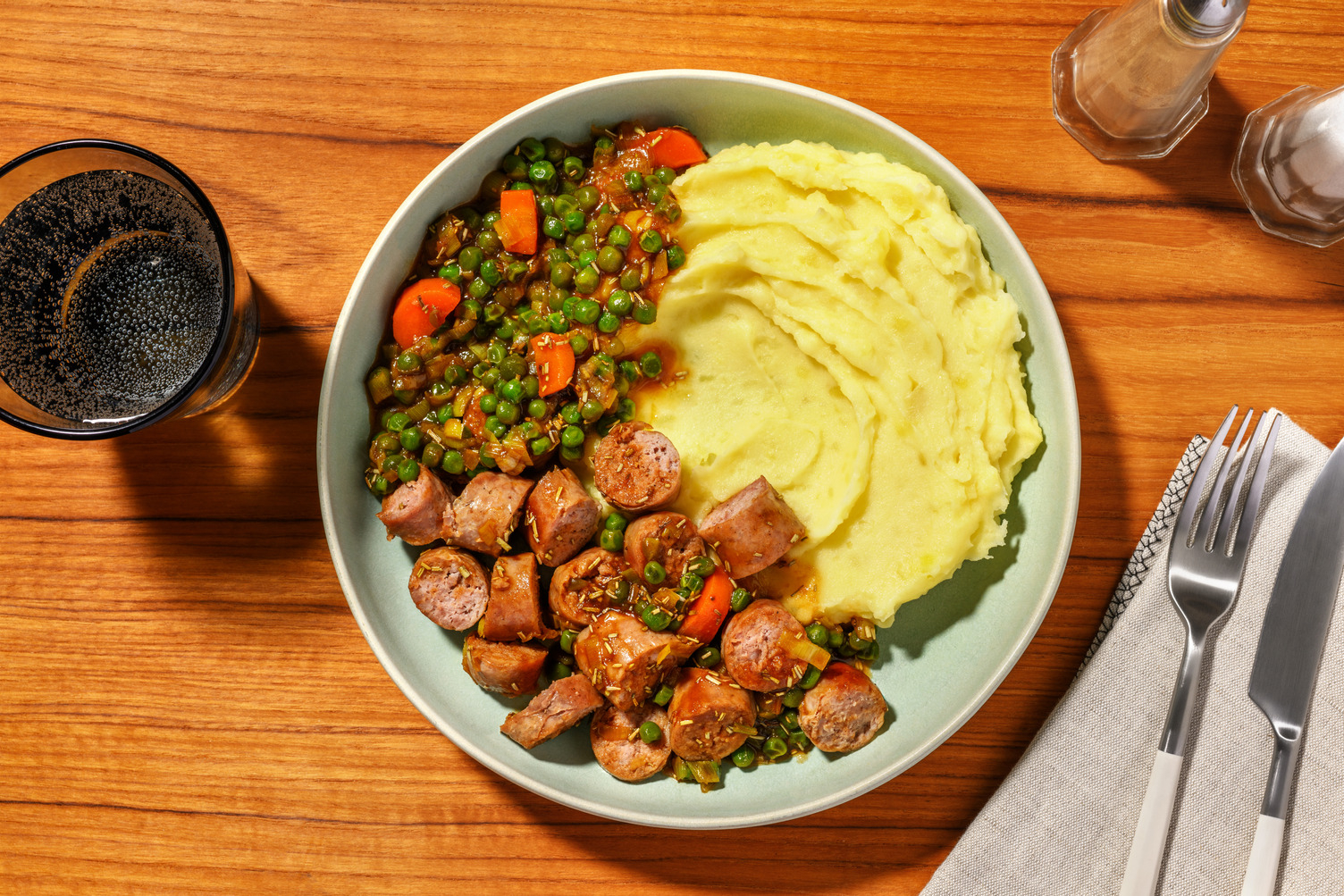 Bacon, Guinness®, Leek and Cumberland Sausage Casserole