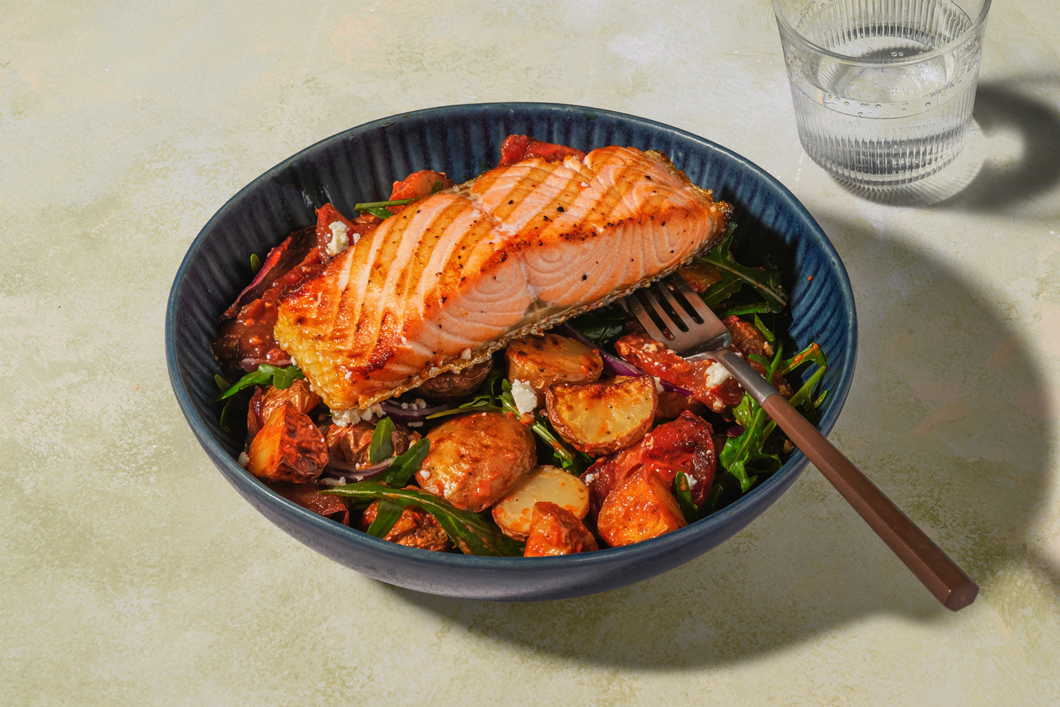 Salmon and Kumato Tomato Salad