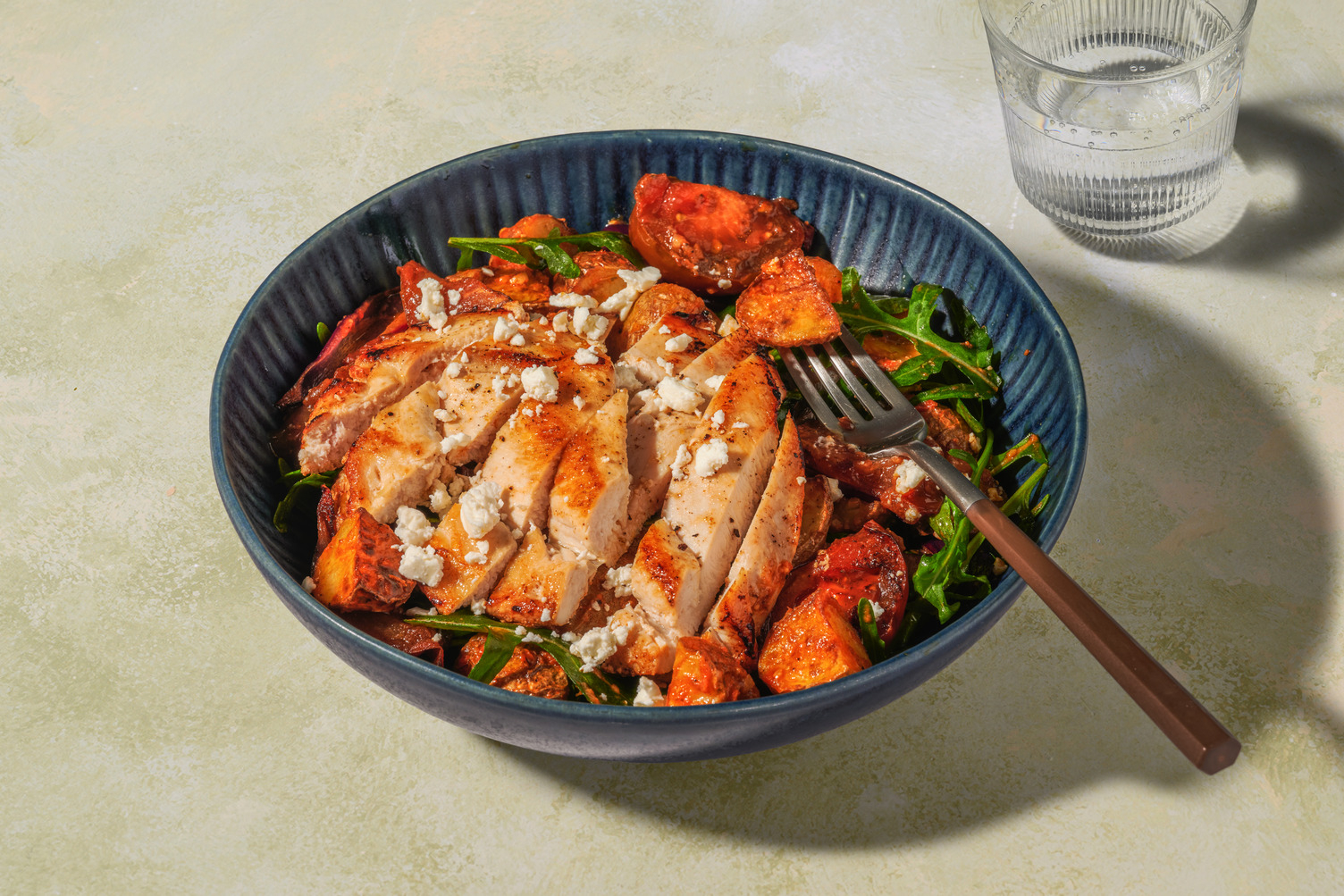 Butterflied Double Chicken and Kumato Tomato Salad