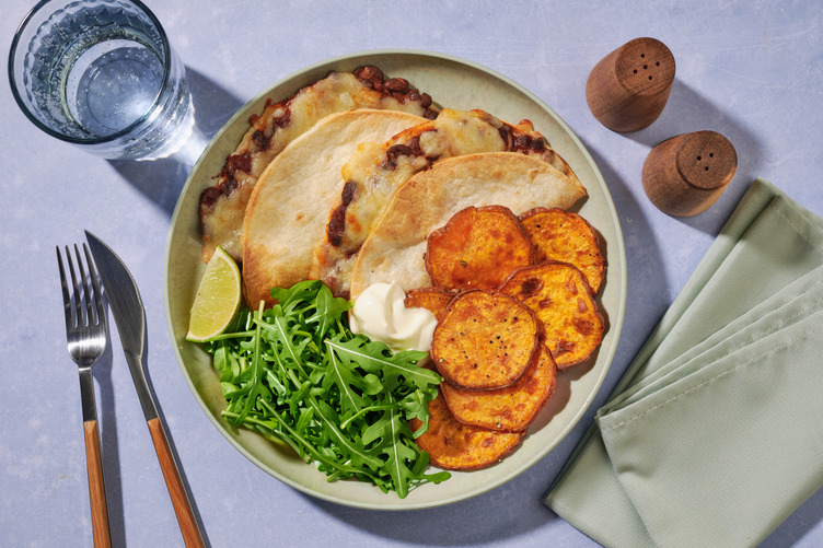 Brazilian Feijoada-inspired Bean Tortilla
