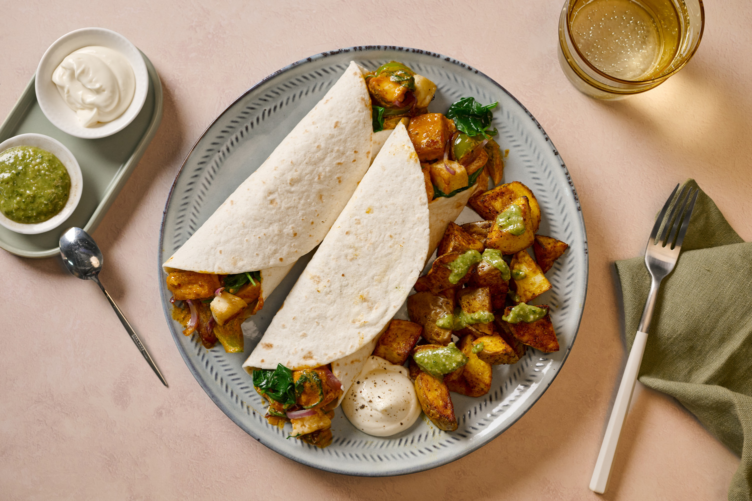 Double Spiced Paneer Kathi Inspired Rolls