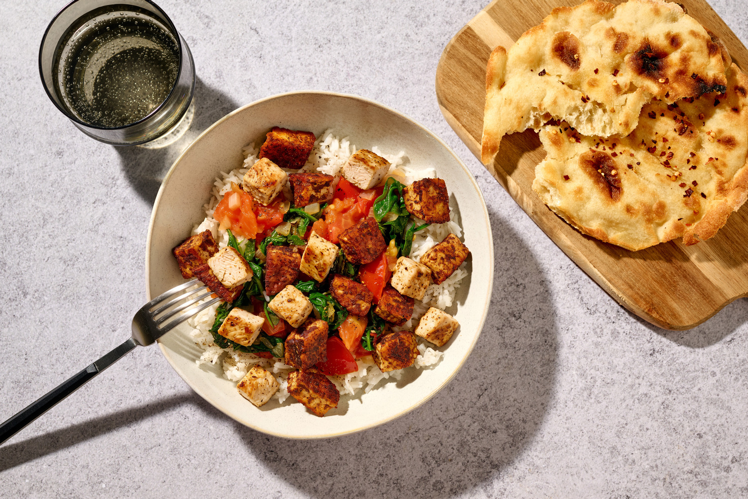 Punjabi Style Palak Paneer with Irish Chicken