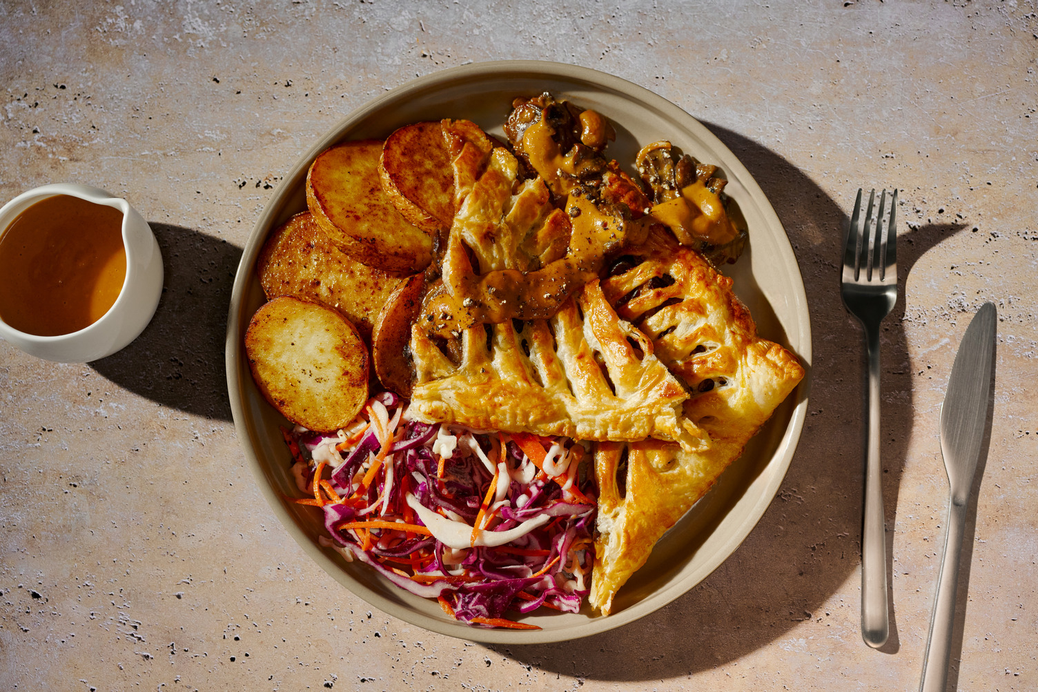 German Style Savoury Mushroom Strudel