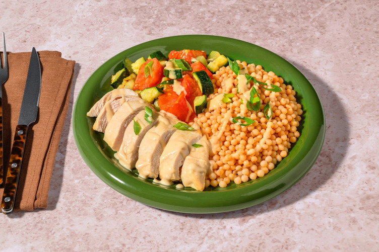 Lemon Tahini Turkey and Couscous