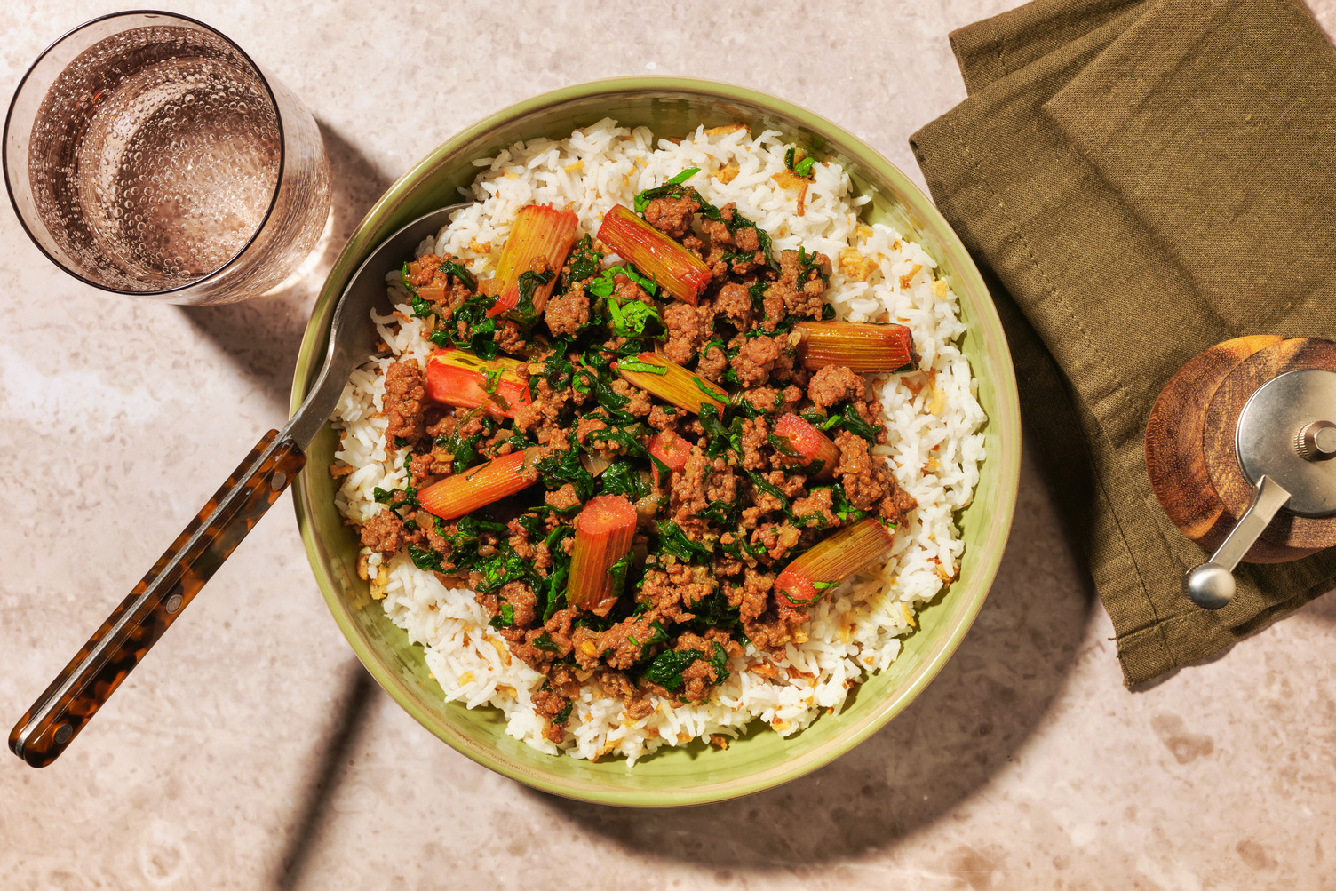 Persian Khoresh Rivas Style Double Lamb and Rhubarb Stew