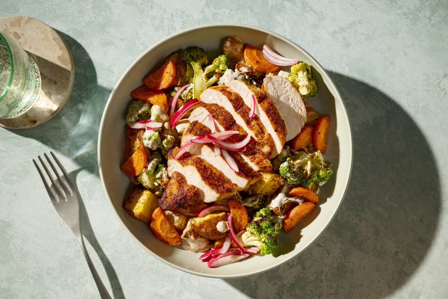 Kashmiri Style Chicken & Romanesco Warm Salad