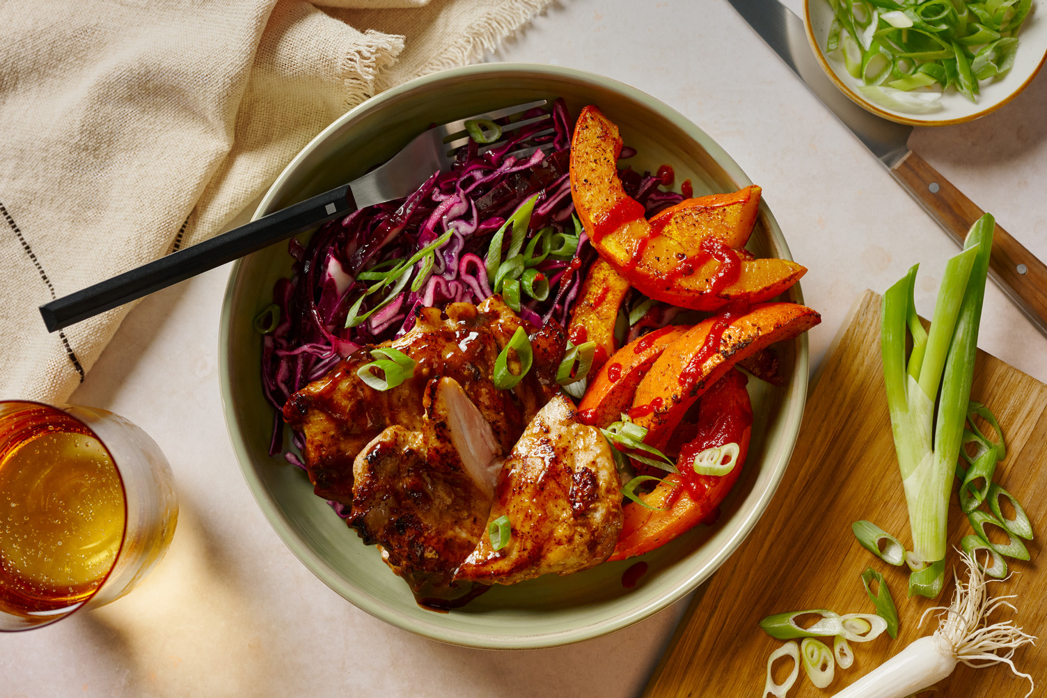 BBQ Chicken Breast and Hokkaido Pumpkin Wedges
