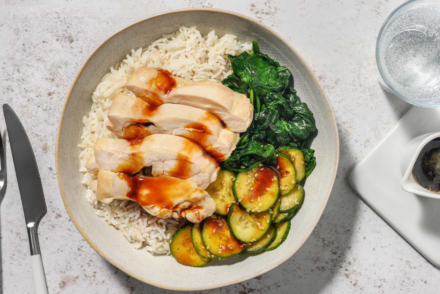 Poulet & riz aromatique à la singapourienne