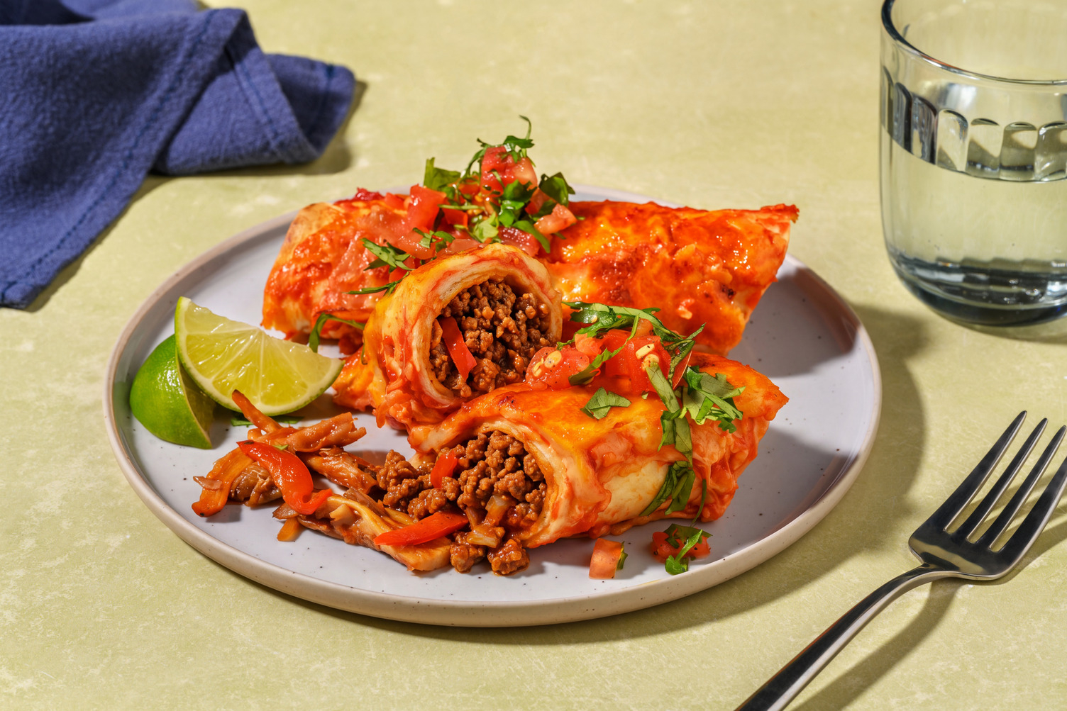 Käsige Austernpilz Enchiladas mit Bio-Hack