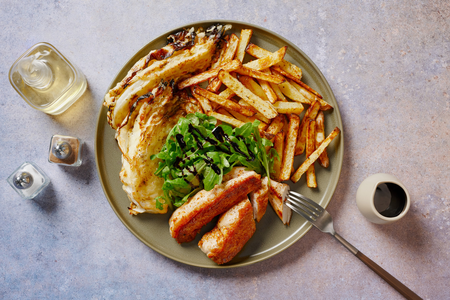 Rump Steak & Cheesy Roasted Hispi Cabbage