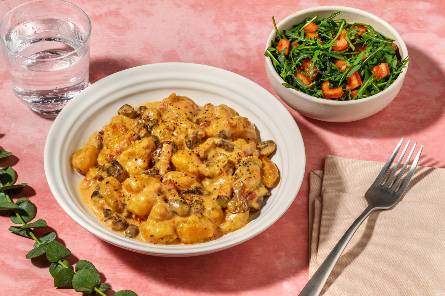 Creamy Truffle, Mushroom and Bacon Gnocchi