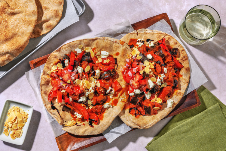 Loaded Veggie Lebanese Flatbreads