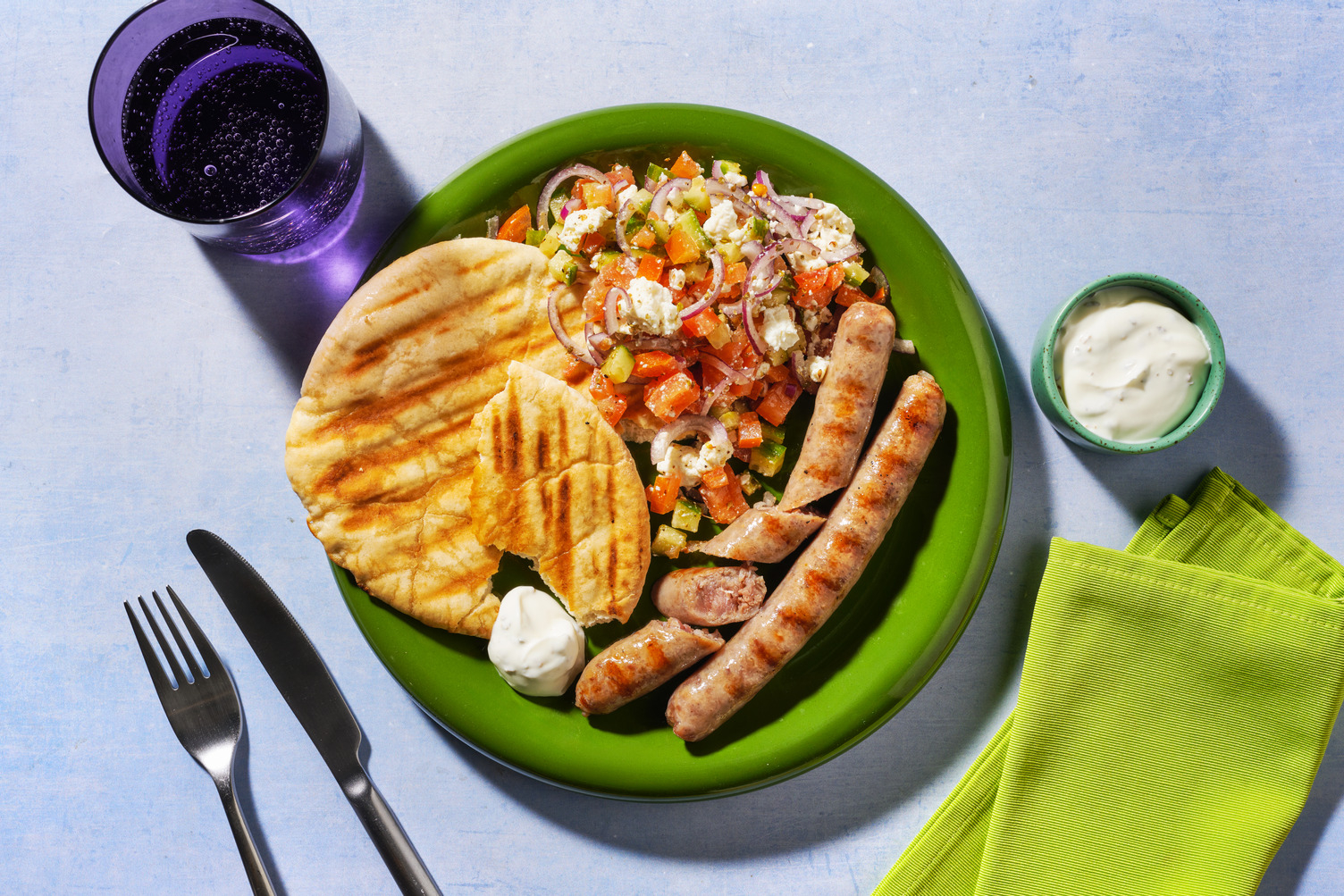 La Grecque : chipos & pita au BBQ