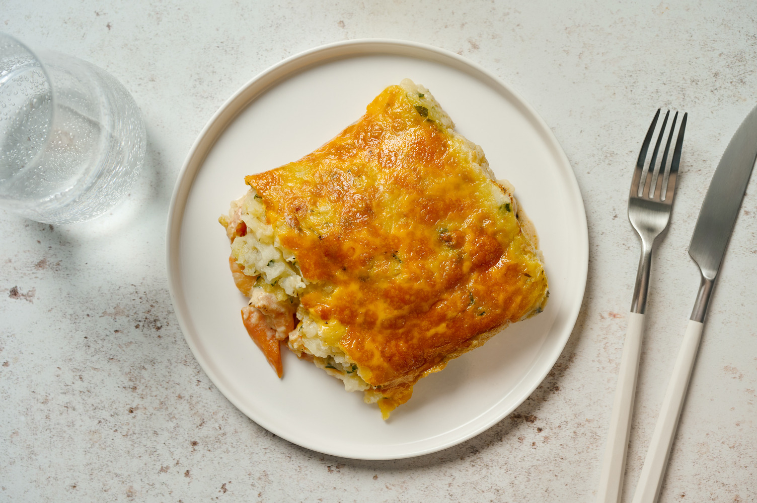 Comme un parmentier aux crevettes & céleri rave
