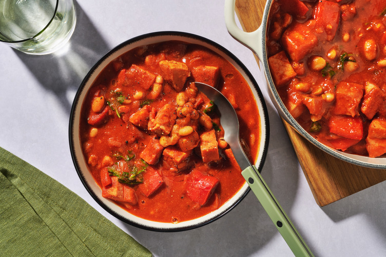 One-pot Double Gammon Steak Campfire Stew