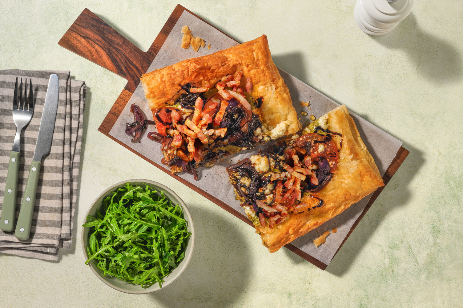 Bacon, Kumato Tomato and Goat's Cheese Tart