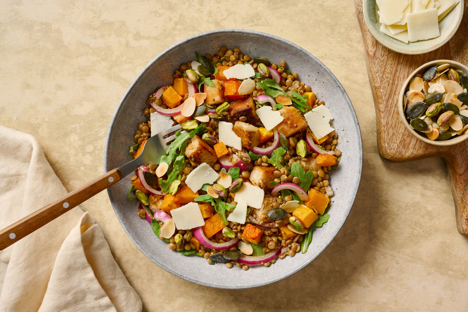 Panzanella automnale : butternut & focaccia