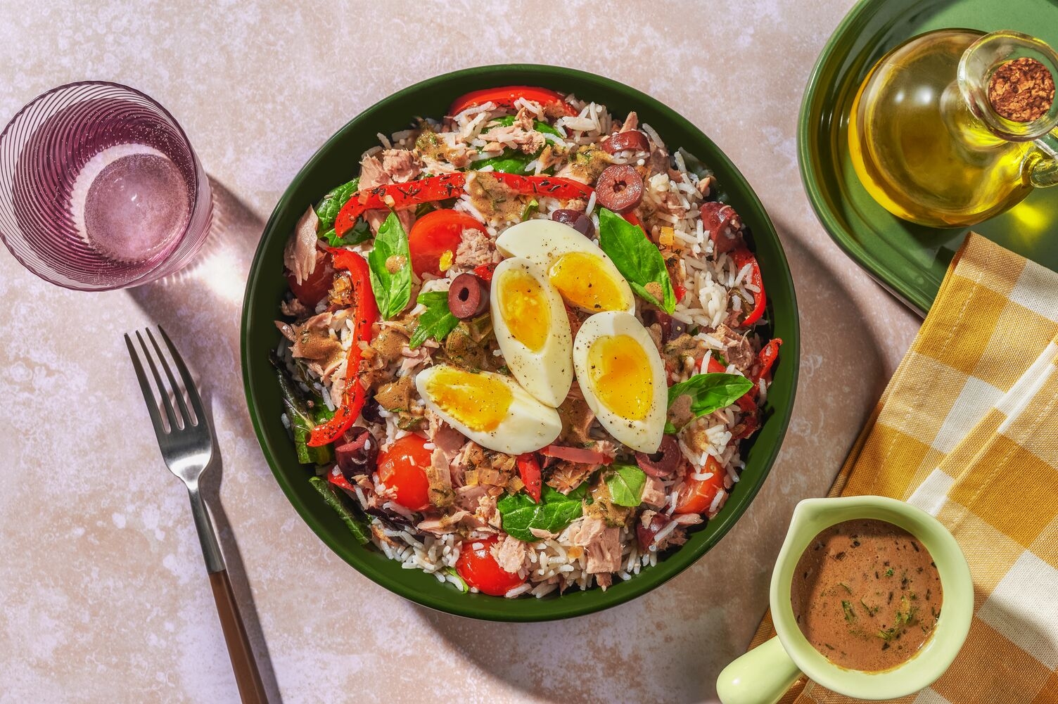 La Presque Niçoise : thon, riz & olives