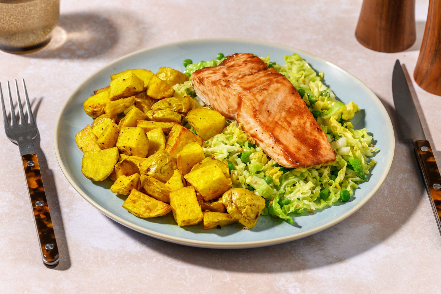 Tamarind Glazed Chicken and Turmeric Roast Potatoes