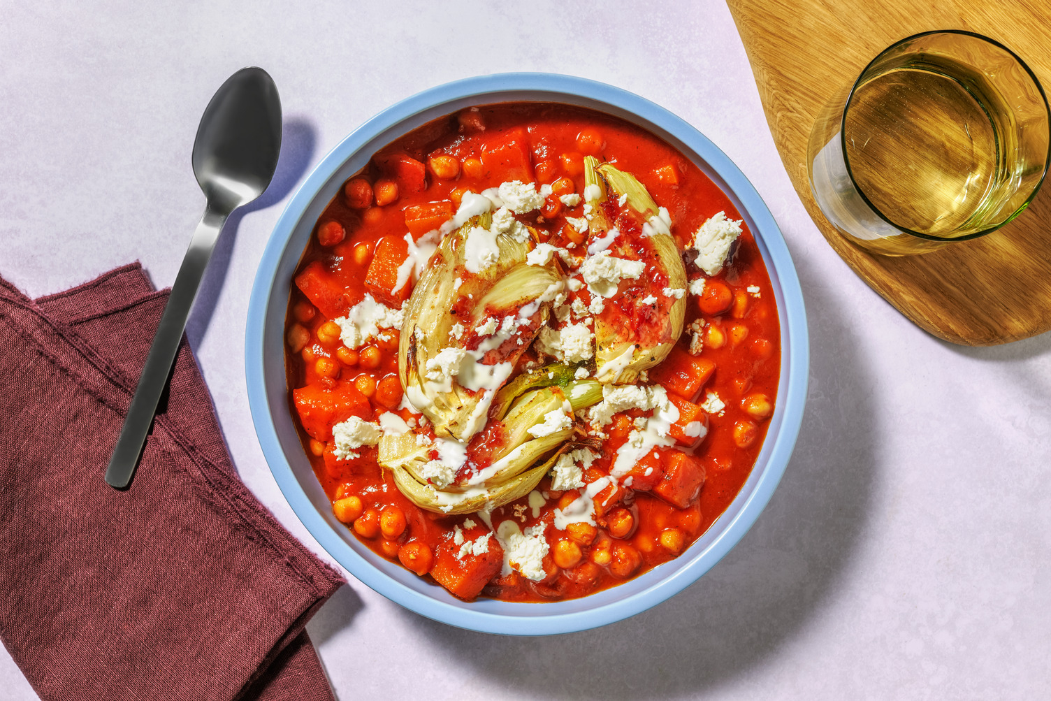 Fennel, Harissa and Chickpea Tagine
