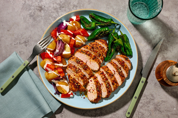 Peri Peri Turkey and Pimentos de Padron