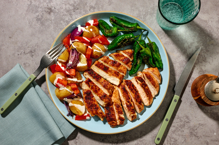 Peri Peri Chicken and Pimentos de Padron 